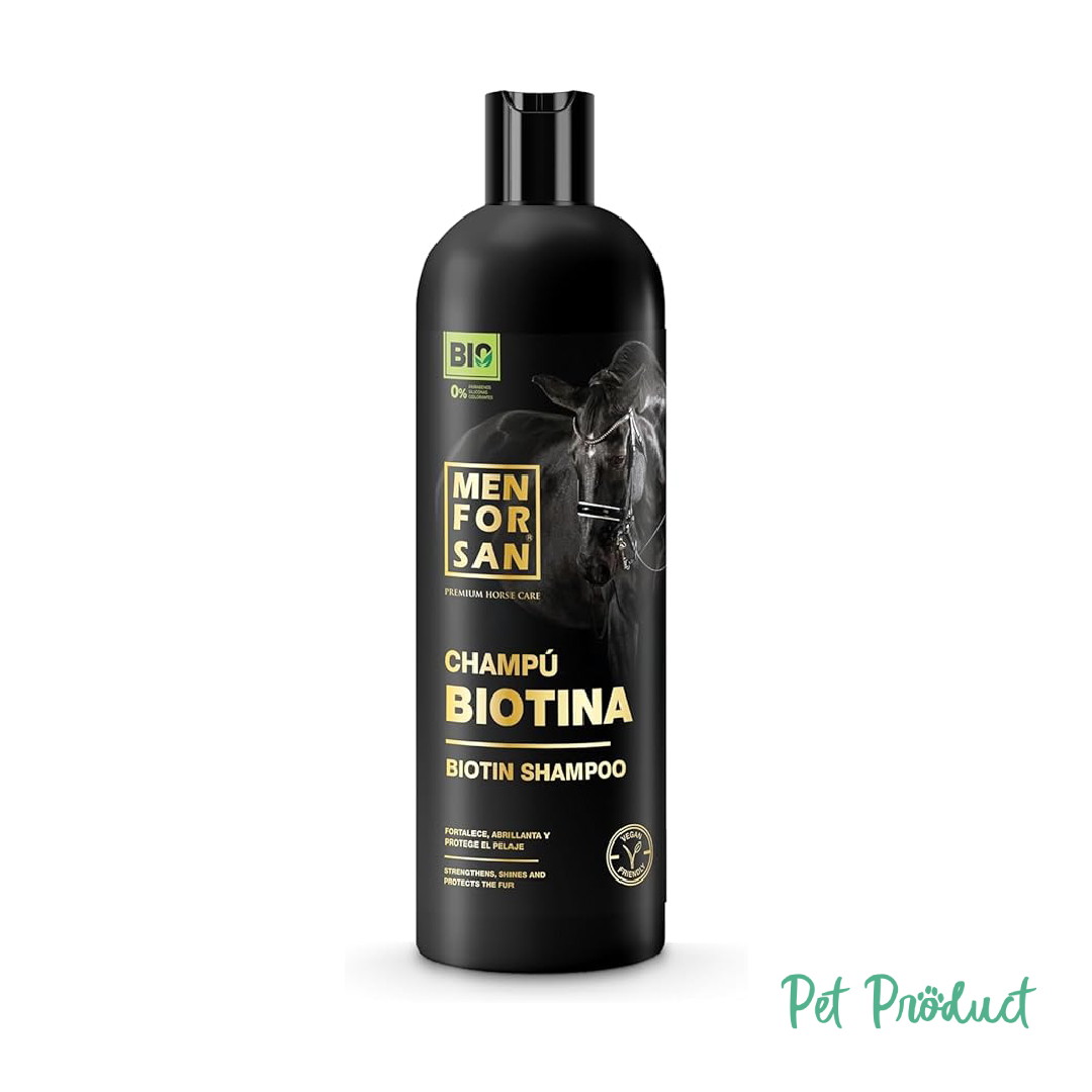 Men For San Shampooing Naturel à la Biotine pour Cheval 1000 ML