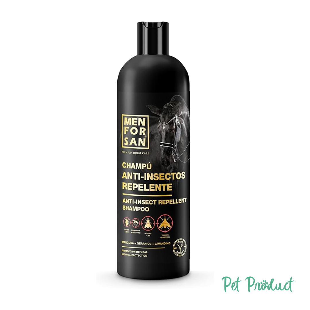 Men For San Shampooing Répulsif Naturel pour Cheval 1000 ML