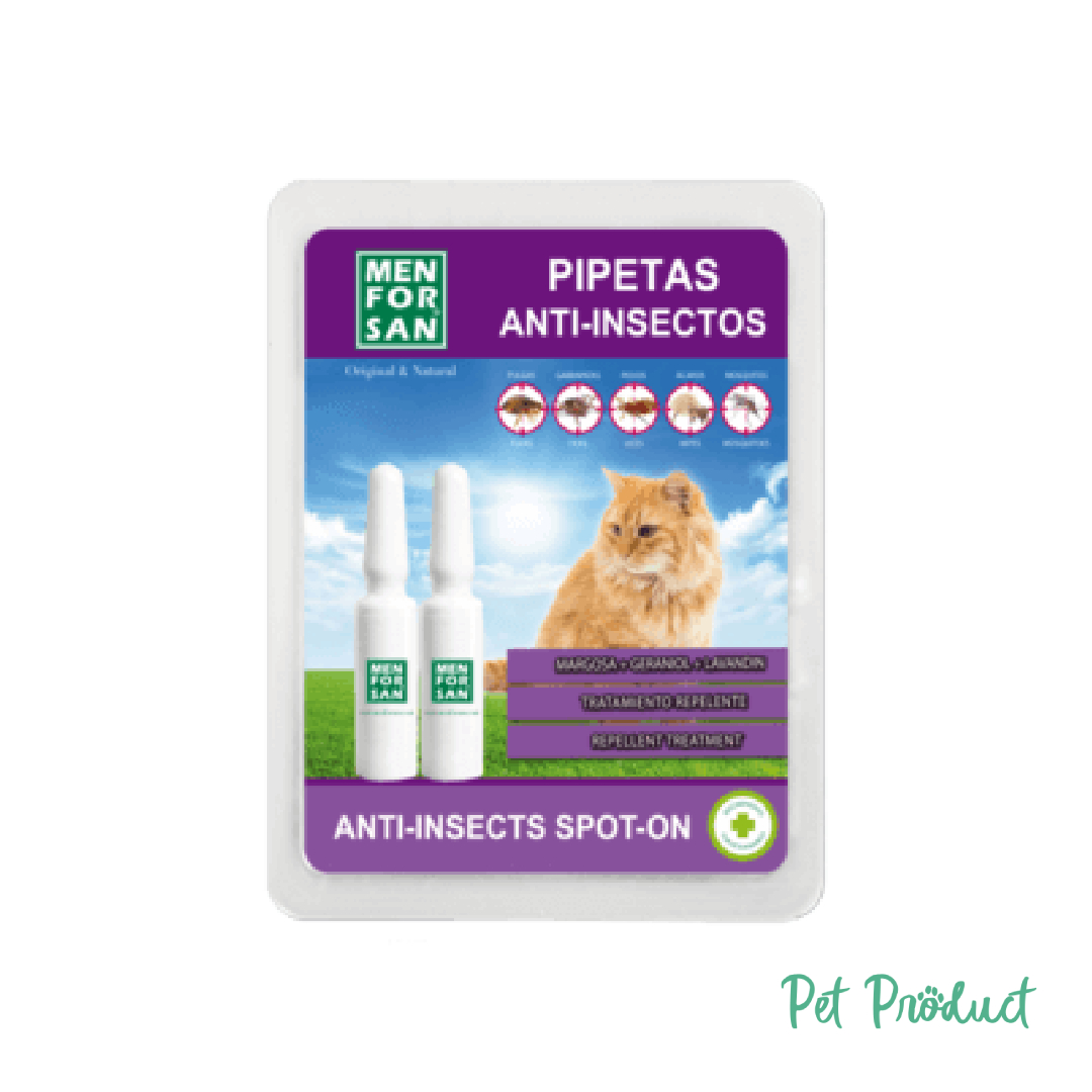 Men For San Pipettes "Spot-On" Anti-Insectes Pour Chat (x2) (DATA 01/06/25) -60%