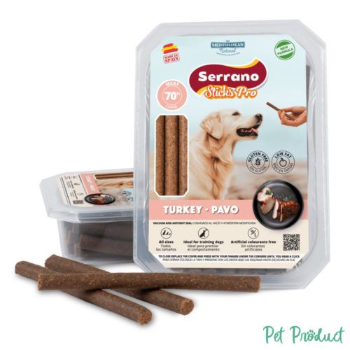Serrano Sticks Pro Turkey – Friandises chien dinde 70 % viande sans gluten
