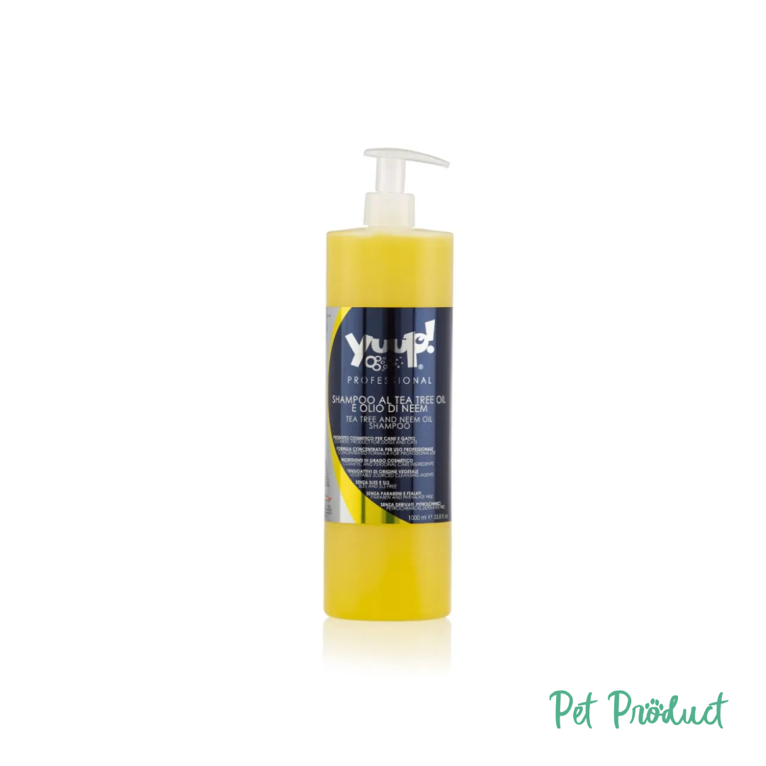 YUUP SHAMPOING À L'HUILE DE TEA TREE ET À L'HUILE DE NEEM 1 LITRE (YPSI1)