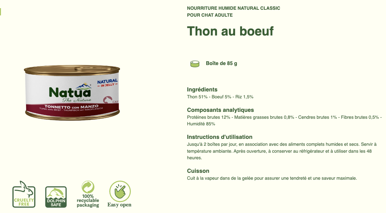 #12 ACTION DU MOIS TOUS CLIENTS 05/2025 Natua Natural in jelly cat (6x85g Cat Jelly Cans) (-35%) NON CUMULABLE – Image 9