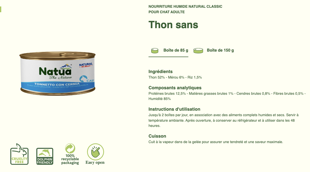 #12 ACTION DU MOIS TOUS CLIENTS 05/2025 Natua Natural in jelly cat (6x85g Cat Jelly Cans) (-35%) NON CUMULABLE – Image 11
