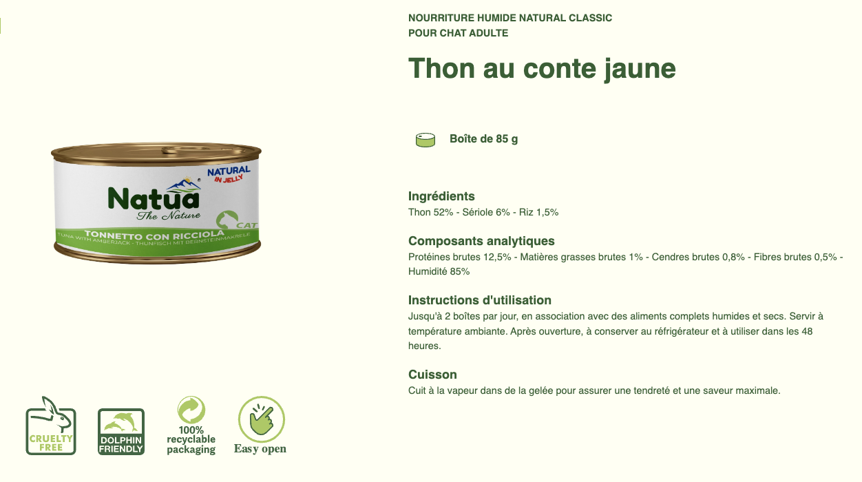 #12 ACTION DU MOIS TOUS CLIENTS 05/2025 Natua Natural in jelly cat (6x85g Cat Jelly Cans) (-35%) NON CUMULABLE – Image 13