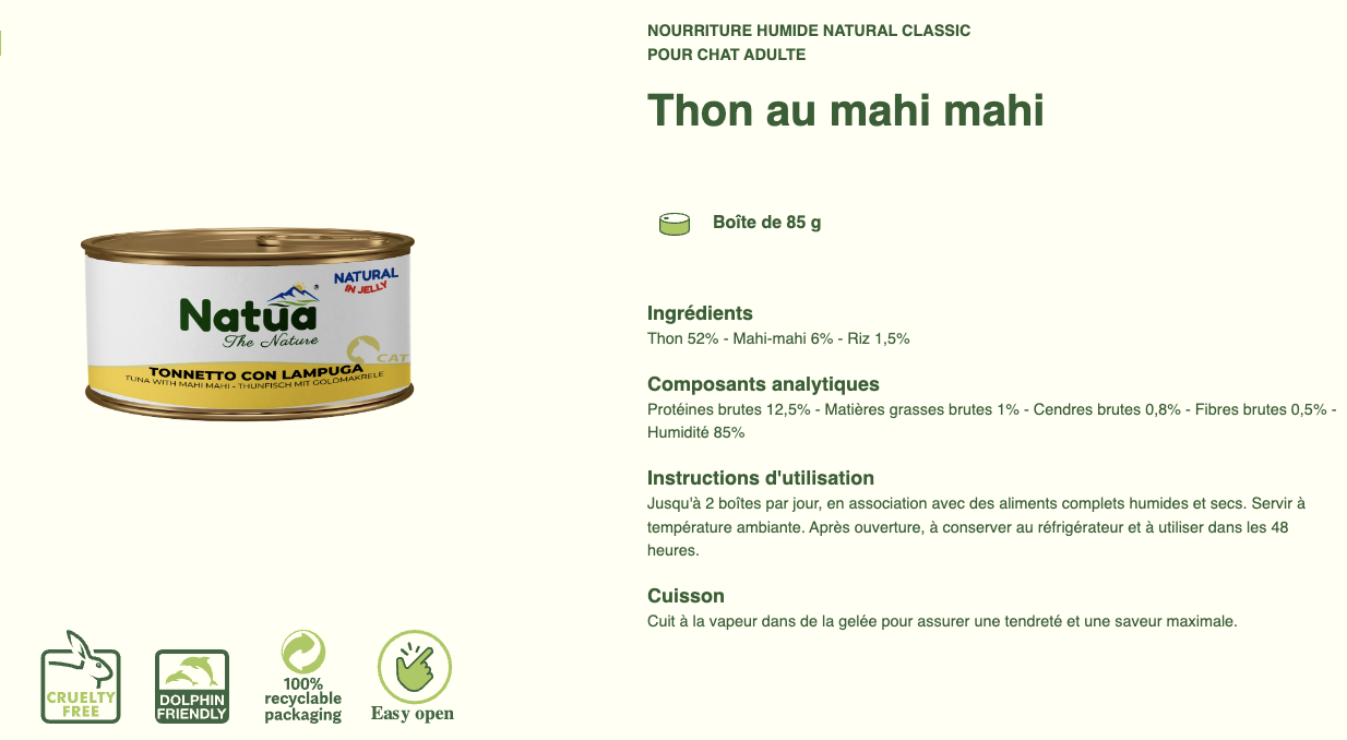 #12 ACTION DU MOIS TOUS CLIENTS 05/2025 Natua Natural in jelly cat (6x85g Cat Jelly Cans) (-35%) NON CUMULABLE – Image 14