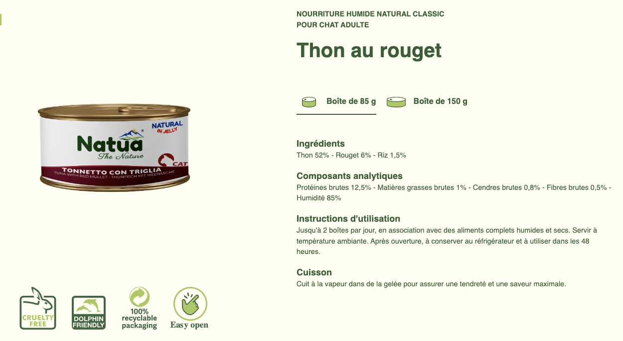 #12 ACTION DU MOIS TOUS CLIENTS 05/2025 Natua Natural in jelly cat (6x85g Cat Jelly Cans) (-35%) NON CUMULABLE – Image 15