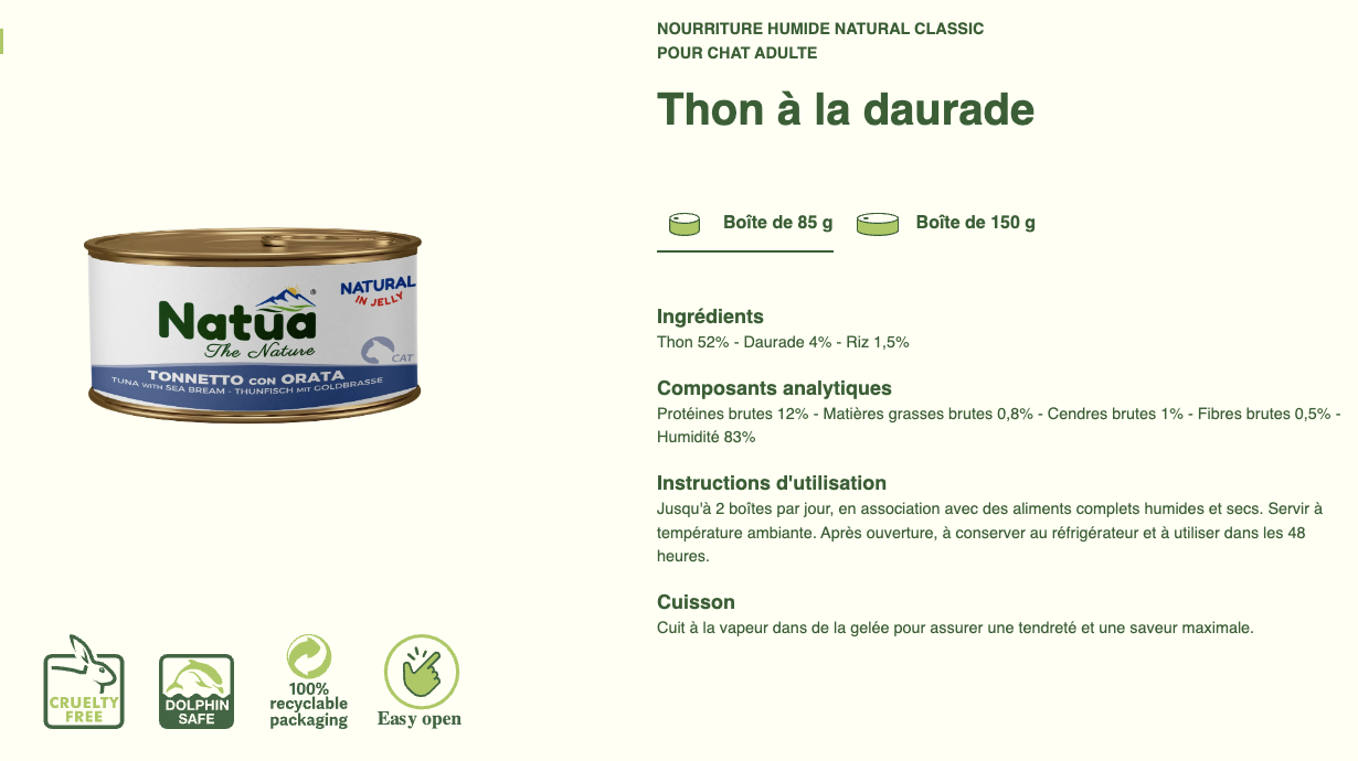#12 ACTION DU MOIS TOUS CLIENTS 05/2025 Natua Natural in jelly cat (6x85g Cat Jelly Cans) (-35%) NON CUMULABLE – Image 3