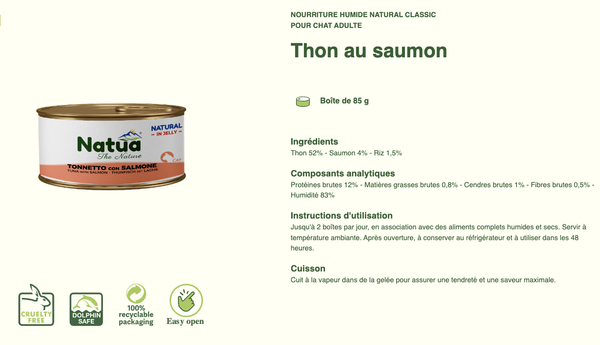 #12 ACTION DU MOIS TOUS CLIENTS 05/2025 Natua Natural in jelly cat (6x85g Cat Jelly Cans) (-35%) NON CUMULABLE – Image 20