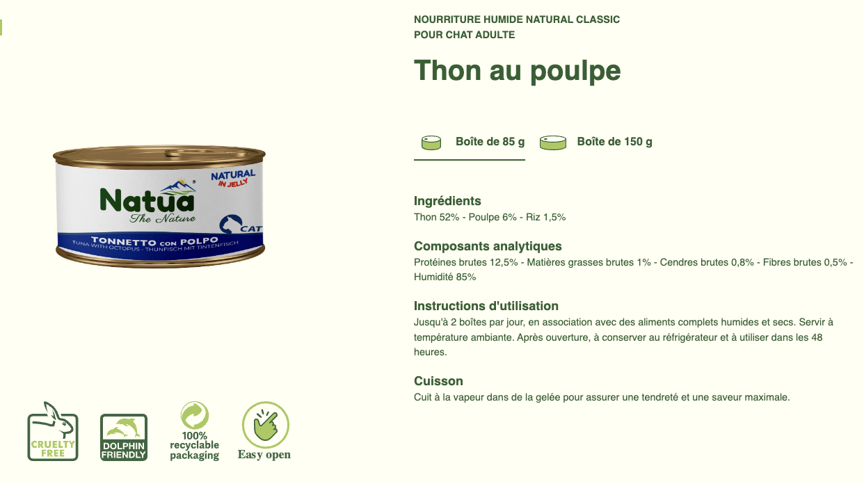 #12 ACTION DU MOIS TOUS CLIENTS 05/2025 Natua Natural in jelly cat (6x85g Cat Jelly Cans) (-35%) NON CUMULABLE – Image 21