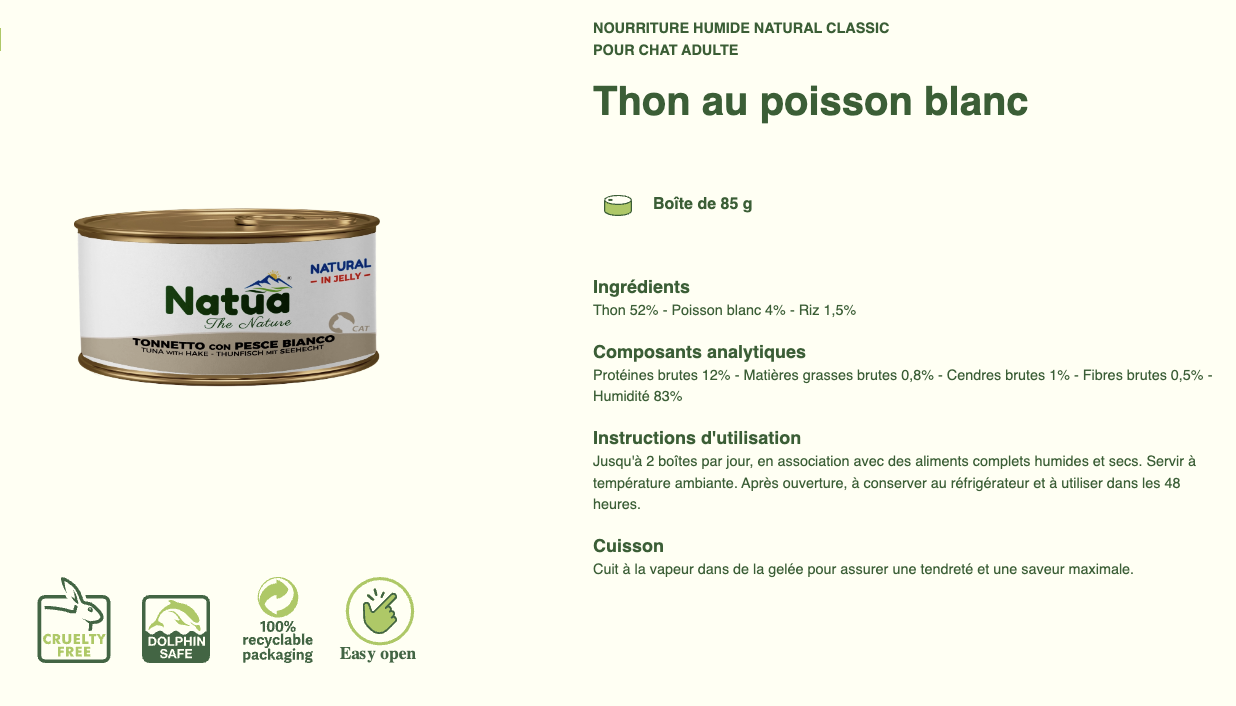 #12 ACTION DU MOIS TOUS CLIENTS 05/2025 Natua Natural in jelly cat (6x85g Cat Jelly Cans) (-35%) NON CUMULABLE – Image 23