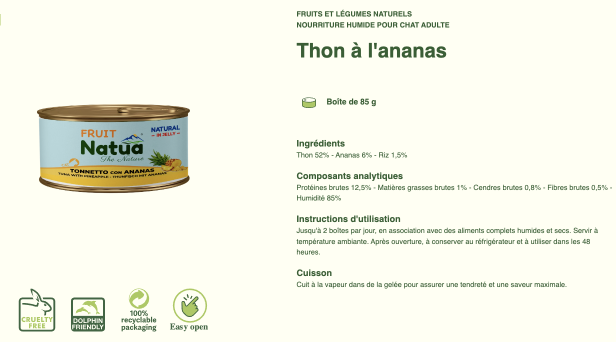 #12 ACTION DU MOIS TOUS CLIENTS 05/2025 Natua Natural in jelly cat (6x85g Cat Jelly Cans) (-35%) NON CUMULABLE – Image 24