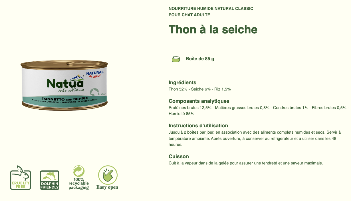 #12 ACTION DU MOIS TOUS CLIENTS 05/2025 Natua Natural in jelly cat (6x85g Cat Jelly Cans) (-35%) NON CUMULABLE – Image 31