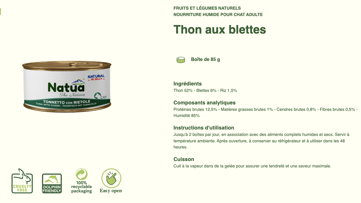 #12 ACTION DU MOIS TOUS CLIENTS 05/2025 Natua Natural in jelly cat (6x85g Cat Jelly Cans) (-35%) NON CUMULABLE – Image 32