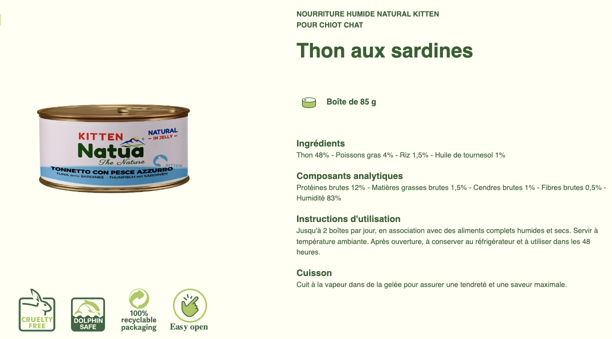 #12 ACTION DU MOIS TOUS CLIENTS 05/2025 Natua Natural in jelly cat (6x85g Cat Jelly Cans) (-35%) NON CUMULABLE – Image 34