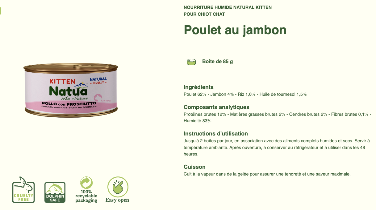 #12 ACTION DU MOIS TOUS CLIENTS 05/2025 Natua Natural in jelly cat (6x85g Cat Jelly Cans) (-35%) NON CUMULABLE – Image 35