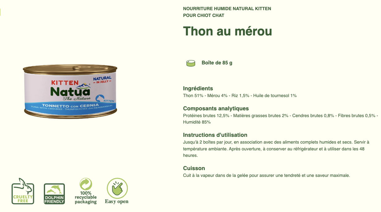 #12 ACTION DU MOIS TOUS CLIENTS 05/2025 Natua Natural in jelly cat (6x85g Cat Jelly Cans) (-35%) NON CUMULABLE – Image 36