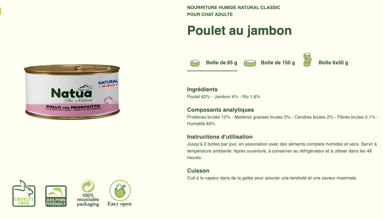#12 ACTION DU MOIS TOUS CLIENTS 05/2025 Natua Natural in jelly cat (6x85g Cat Jelly Cans) (-35%) NON CUMULABLE – Image 39