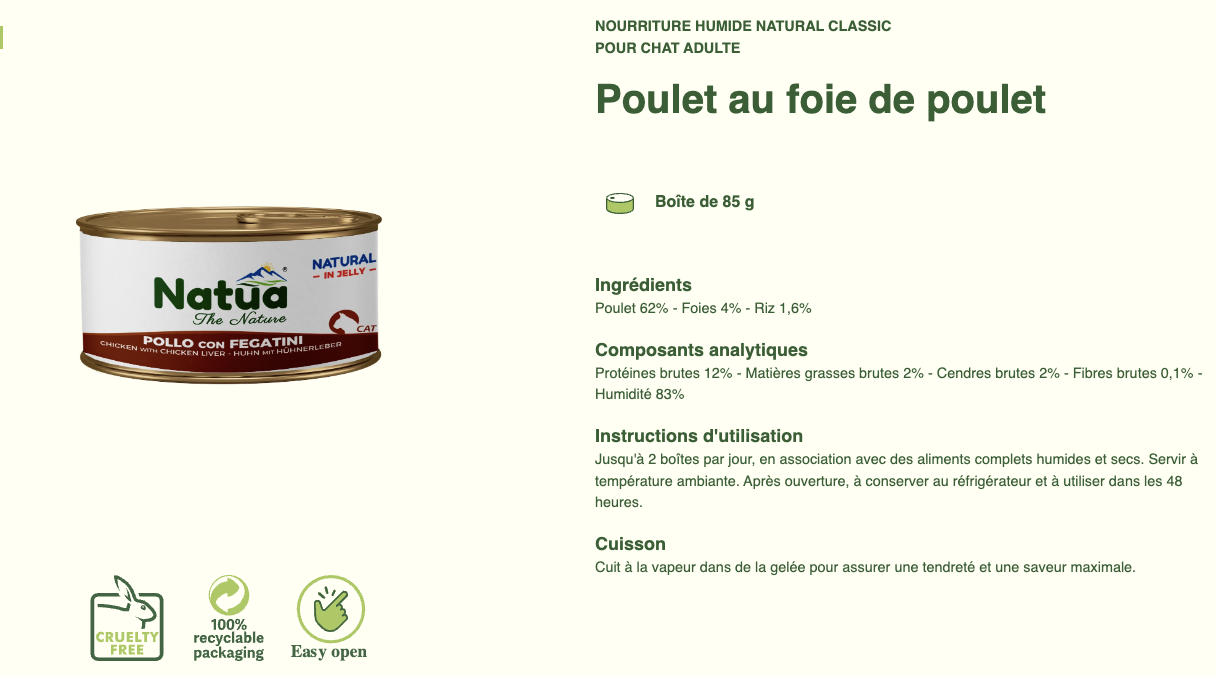 #12 ACTION DU MOIS TOUS CLIENTS 05/2025 Natua Natural in jelly cat (6x85g Cat Jelly Cans) (-35%) NON CUMULABLE – Image 41