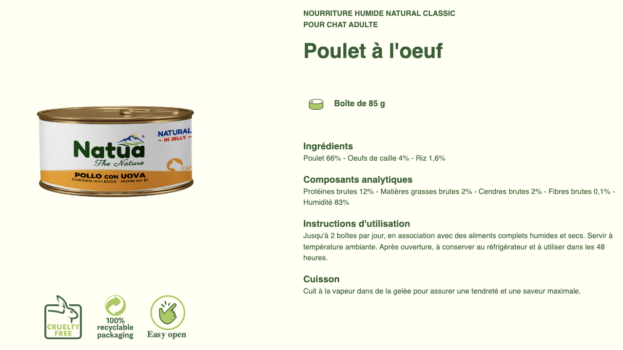 #12 ACTION DU MOIS TOUS CLIENTS 05/2025 Natua Natural in jelly cat (6x85g Cat Jelly Cans) (-35%) NON CUMULABLE – Image 42