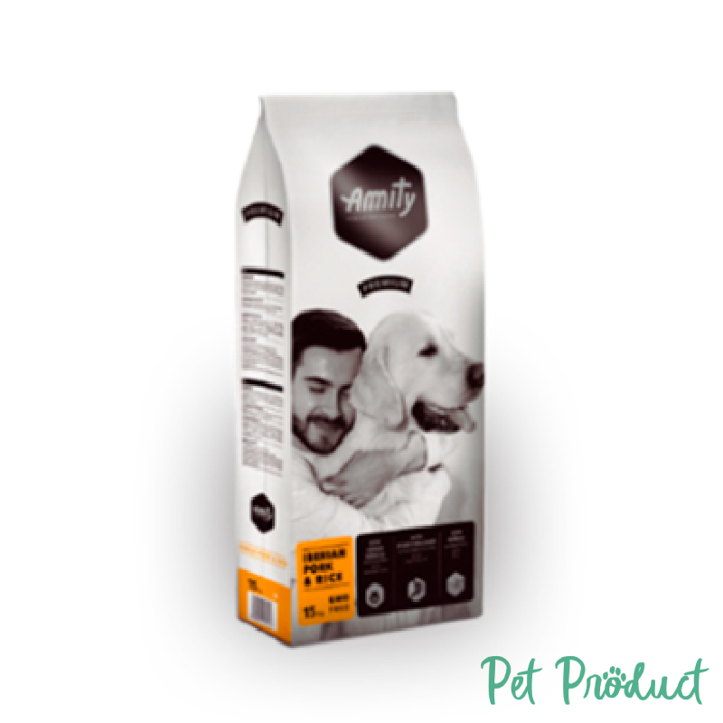 Amity Dog Premium Line Iberian Pork & Rice 1 palette de 27 sacs de 15kg (Sur Commande)