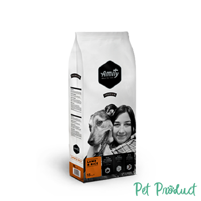 Amity Dog Premium Line Lamb & Rice 1 palette de 27 sacs de 15kg (Sur Commande)