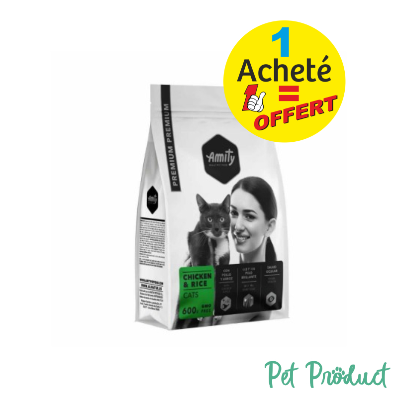 Amity Cat Premium Line 1 sac 600g acheté = 1 sac 600g offert