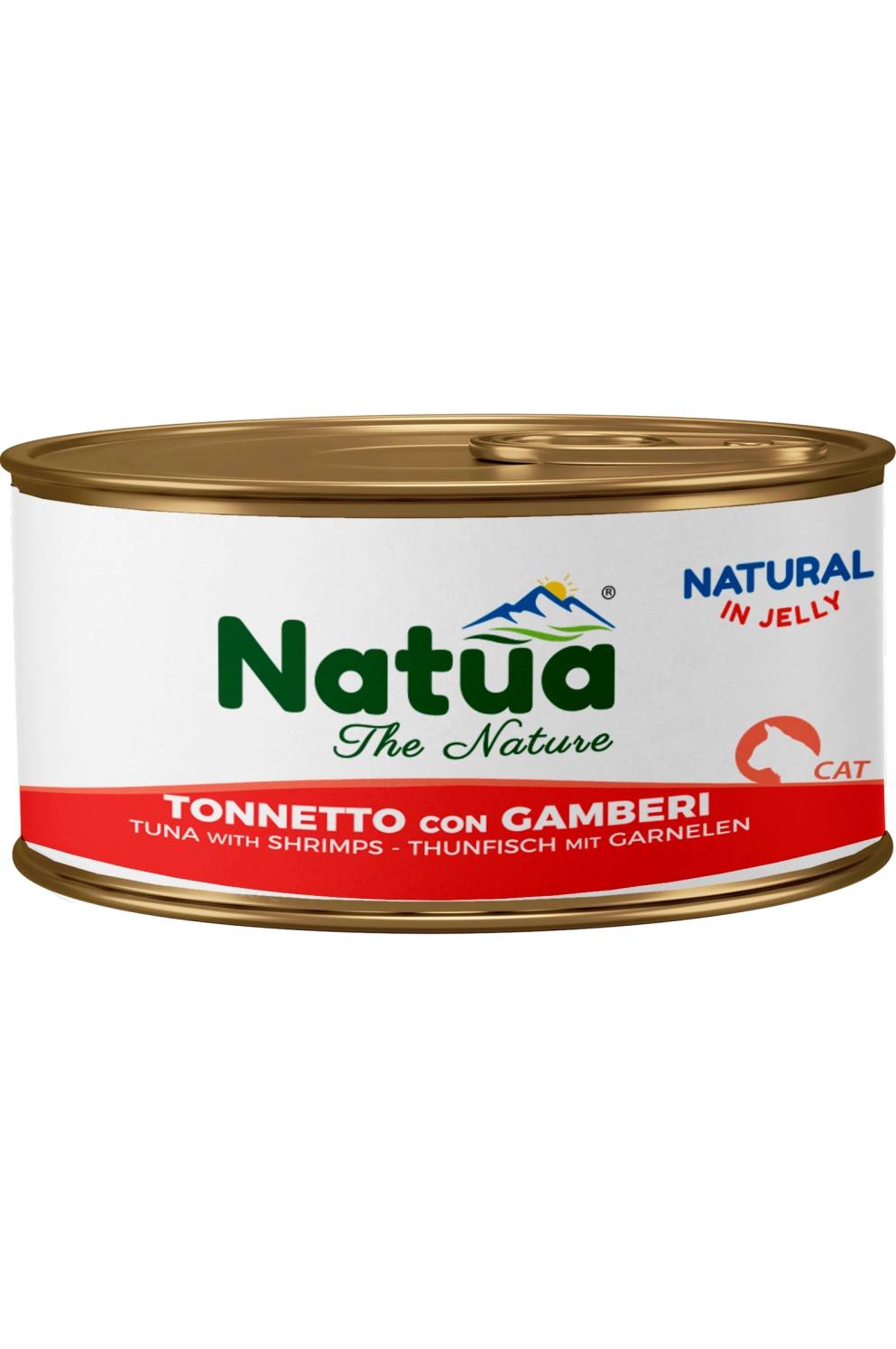 0003 Natua Natural in jelly cat Thon avec Crevettes 85g) Cat Jelly Cans  Tuna with Shrimps