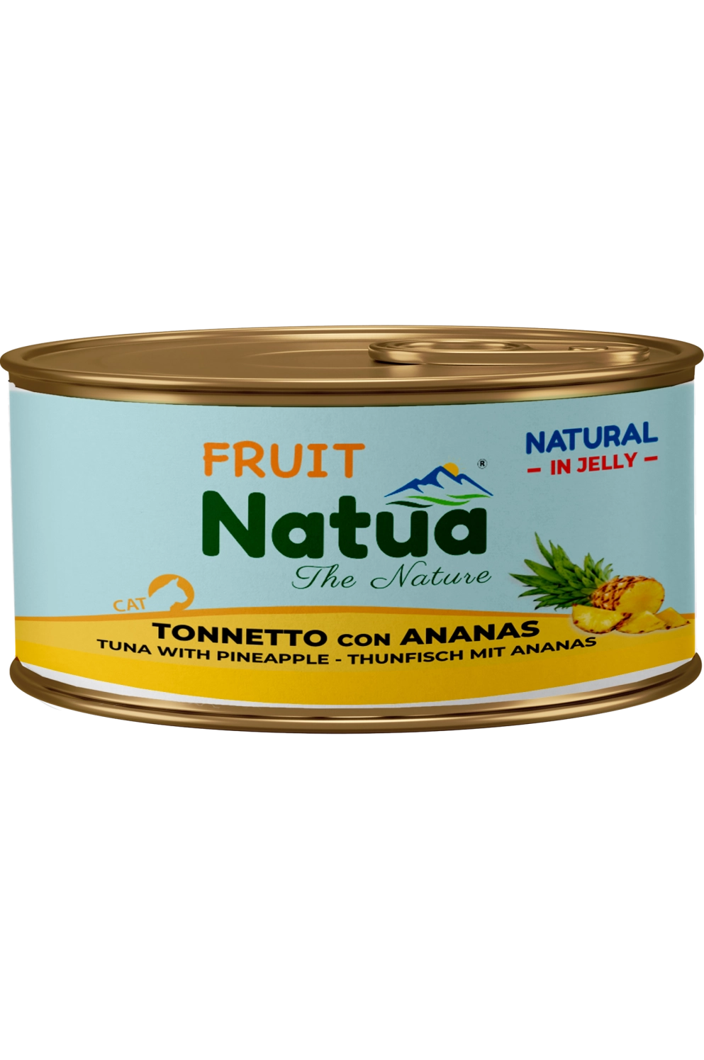0197 Natua Natural in jelly cat (Thon à l'Ananas 85g) Cat Jelly Cans Tuna with Pineapple
