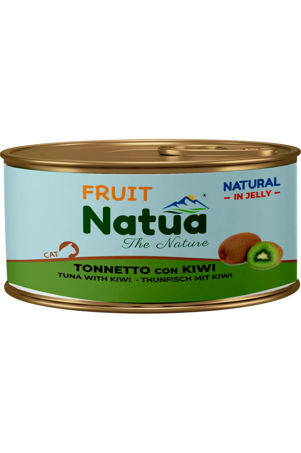 0198 Natua Natural in jelly cat (Thon au Kiwi 85g) Cat Jelly Cans Tuna with Kiwi