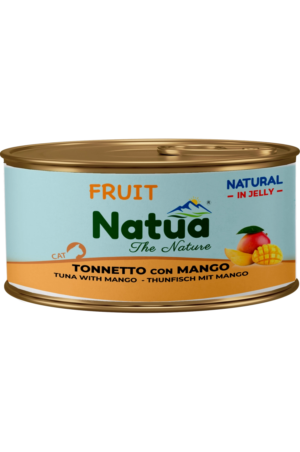 0201 Natua Natural in jelly cat (Thon à la Mangue 85g) Cat Jelly Cans Tuna with Mango