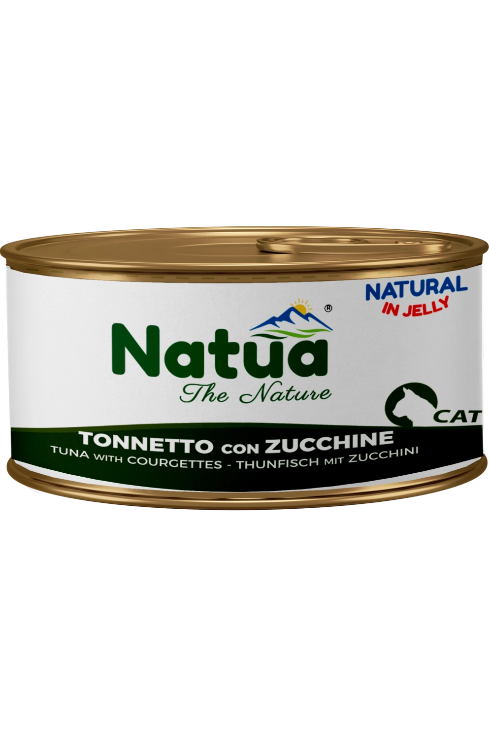 0203 Natua Natural in jelly cat (Thon aux Courgettes 85g) Cat Jelly Cans Tuna with Courgettes