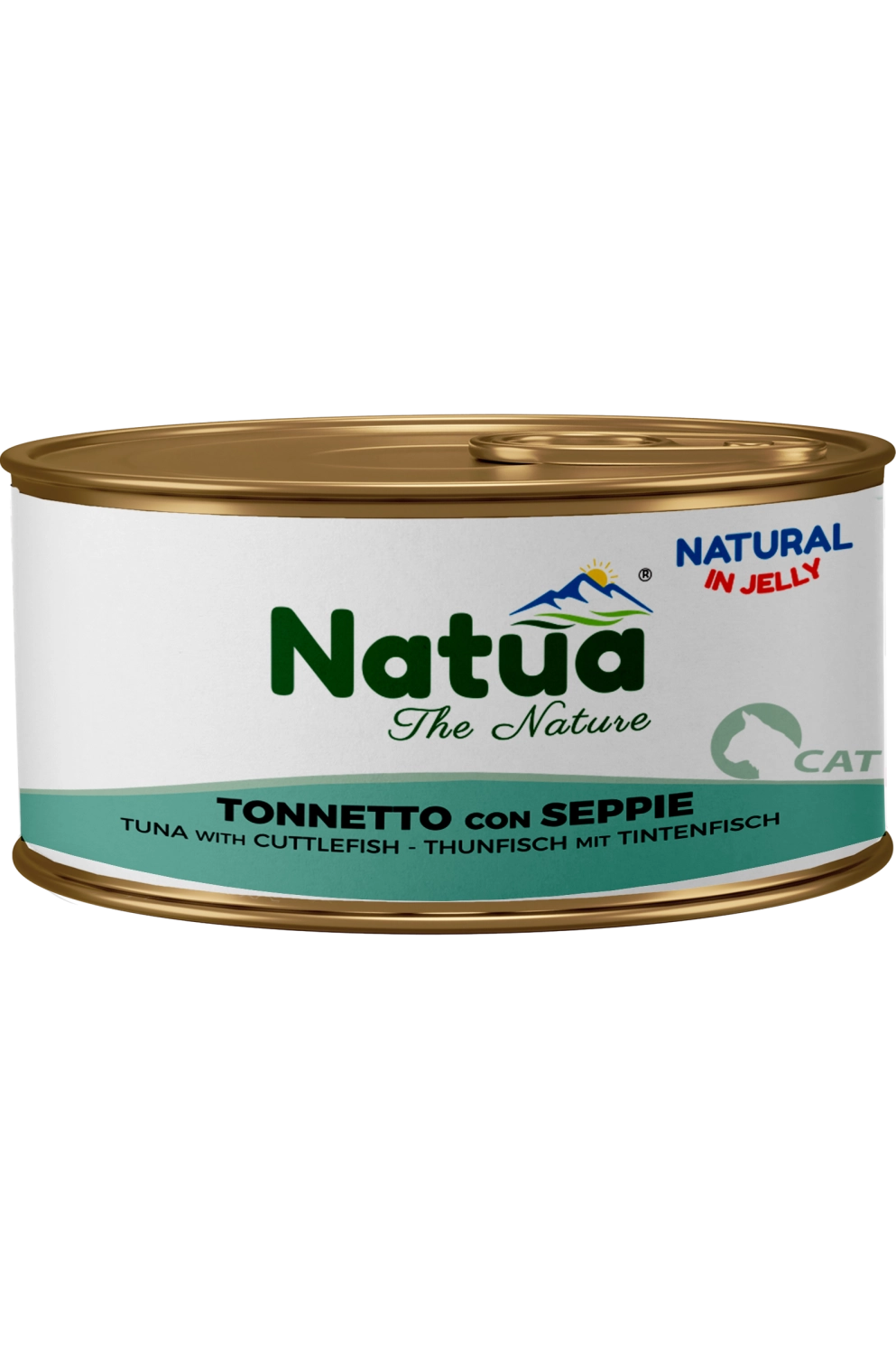 0204 Natua Natural in jelly cat (Thon à la Seiche 85g) Cat Jelly Cans Tuna with Cuttlefish