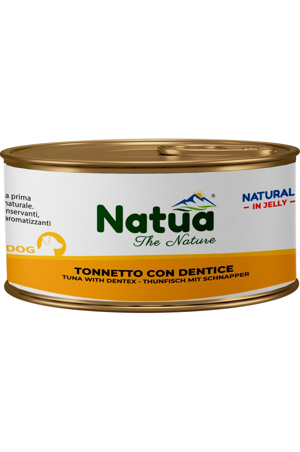 0553 Natua Natural in jelly dog (150g Thon avec Vivaneau) Dog Jelly Cans Tuna with Dentex