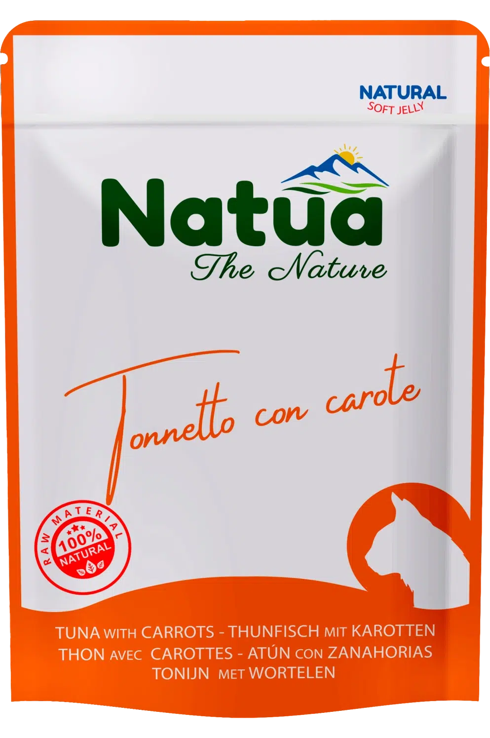 0600 Natua Natural in jelly cat (Thon avec Carottes 70g) Cat Jelly Pouch Tuna with Carrot