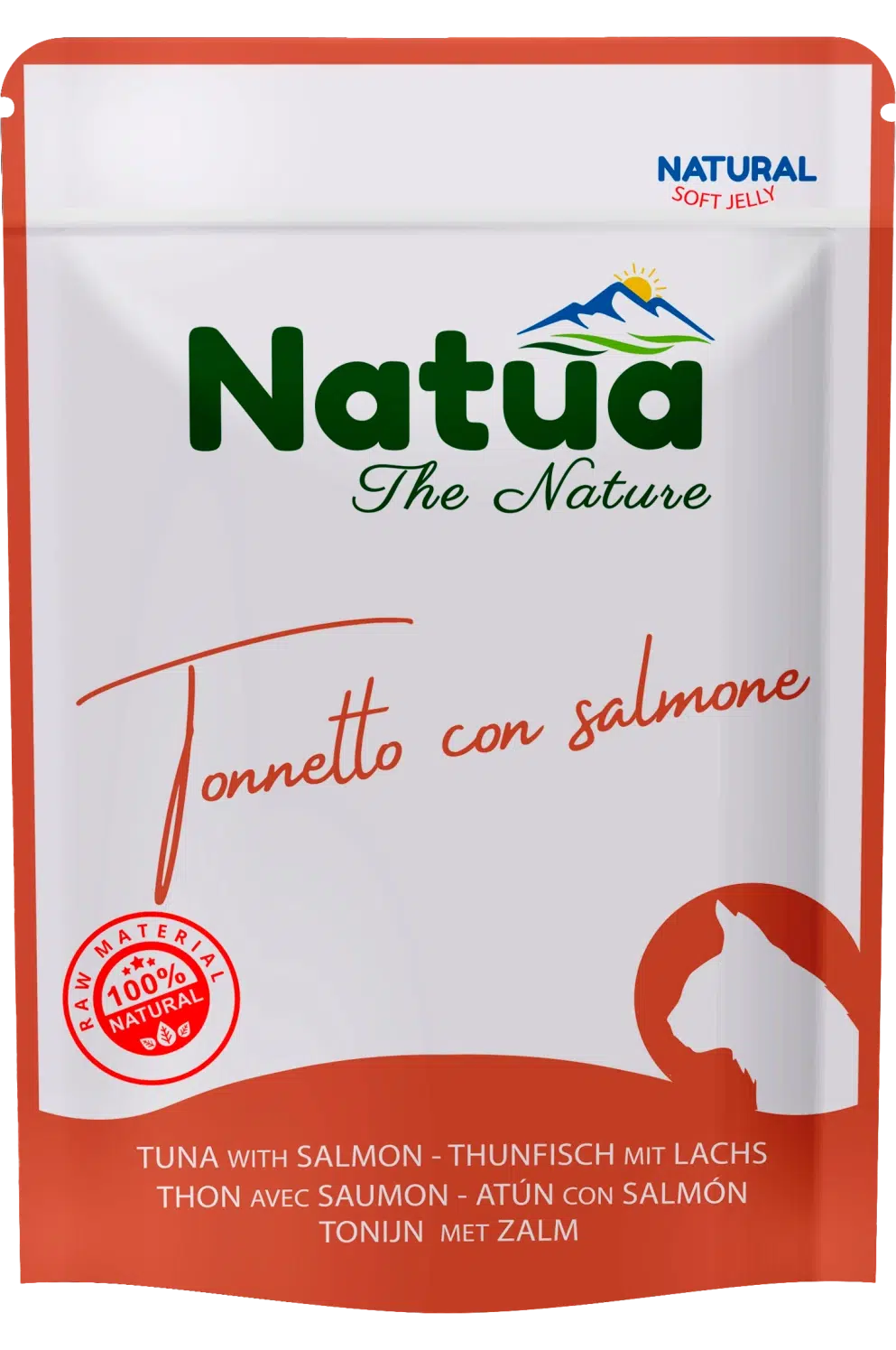 0603 Natua Natural in jelly cat (Thon avec Saumon 70g) Cat Jelly Pouch Tuna with Salmon