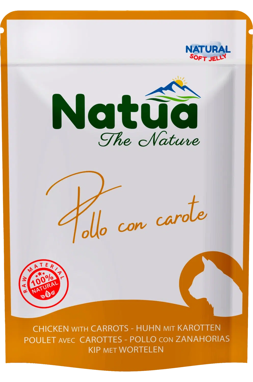 0629 Natua Natural in jelly cat (Poulet avec Carottes 70g) Cat Jelly Pouch Chicken with Carrots