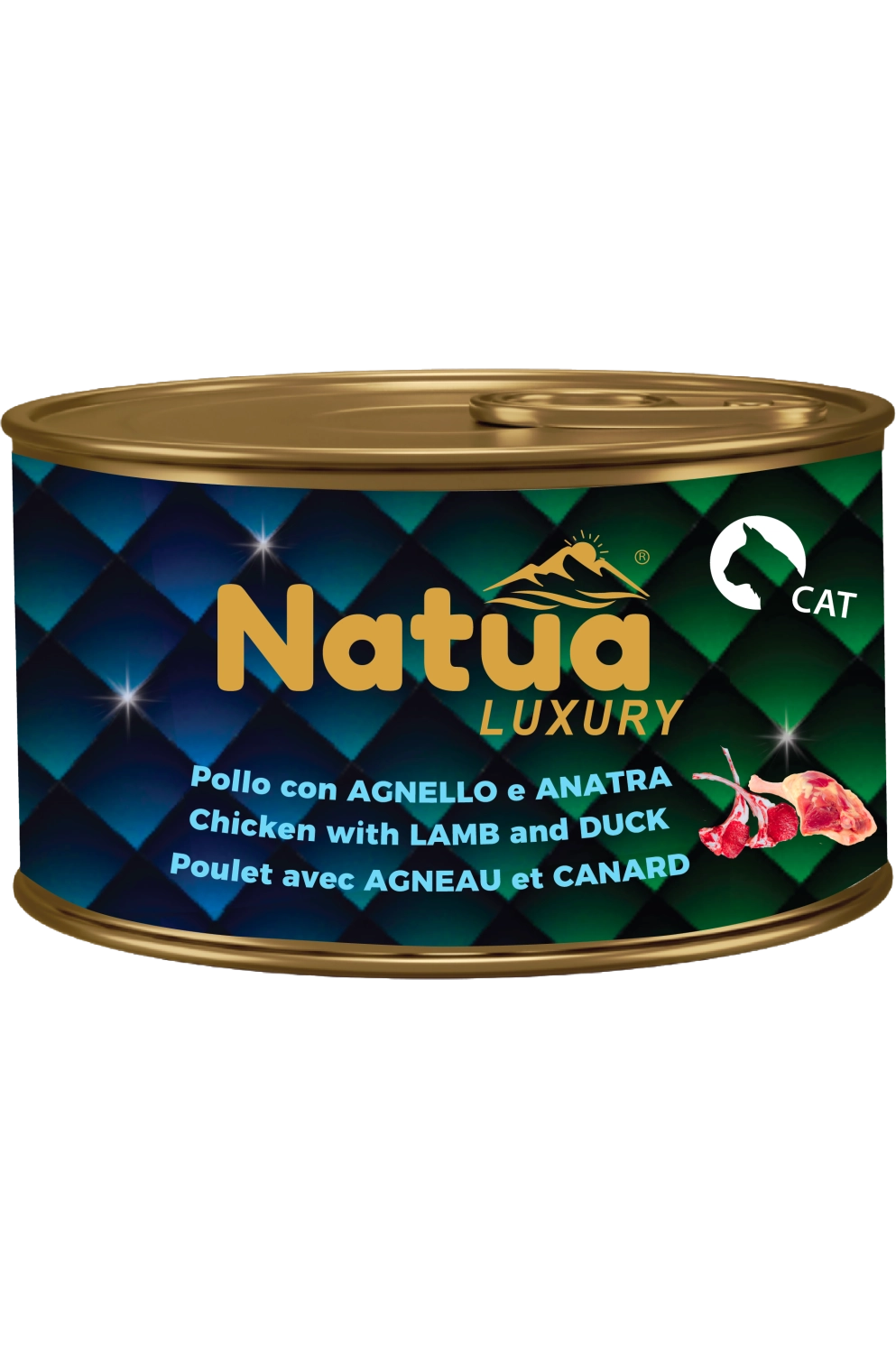 0730 Natua Luxury in jelly cat (Poulet avec Agneau et Canard 85g) Cat Jelly Cans Chicken with Lamb and Duck