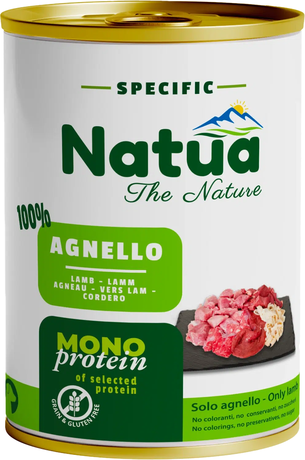 2000 Natua Specific dog (6x400g Agneau) Dog Cans Lamb