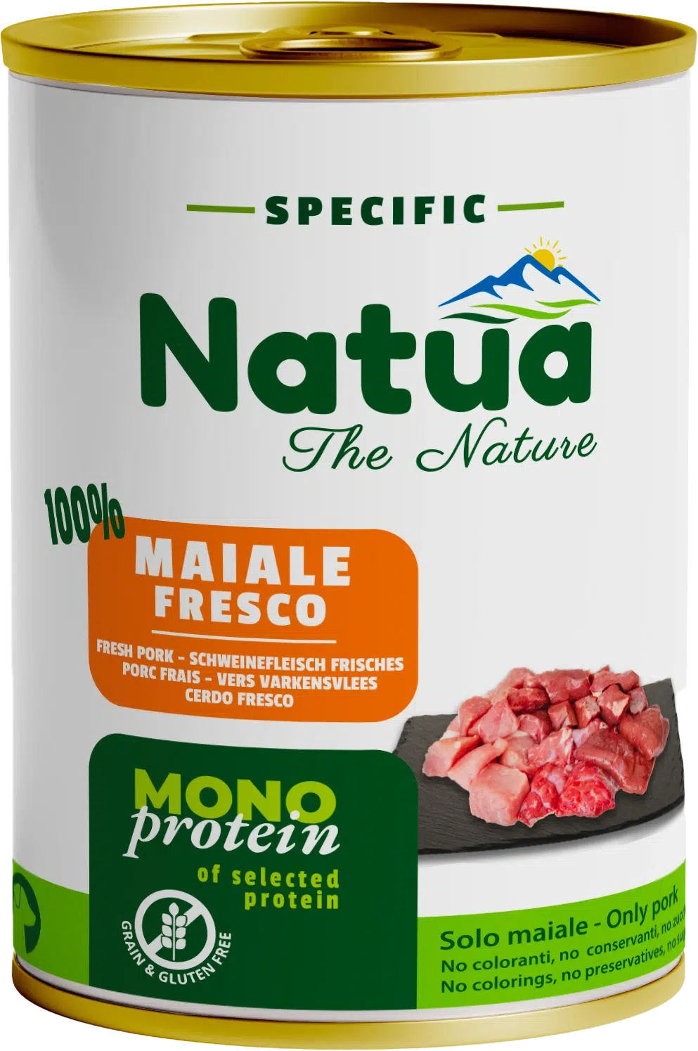 2002 Natua Specific dog (6x400g Porc) Dog Cans Pork Fresh
