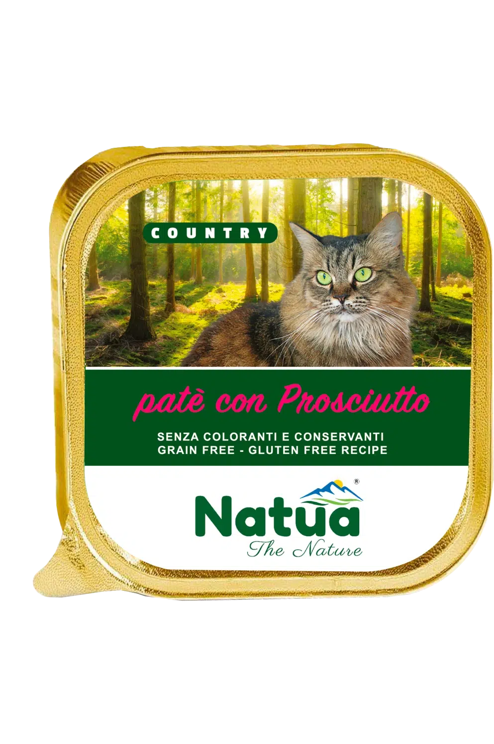 5001 Natua Country cat (Jambon 100g) Cat Alu Tray Ham