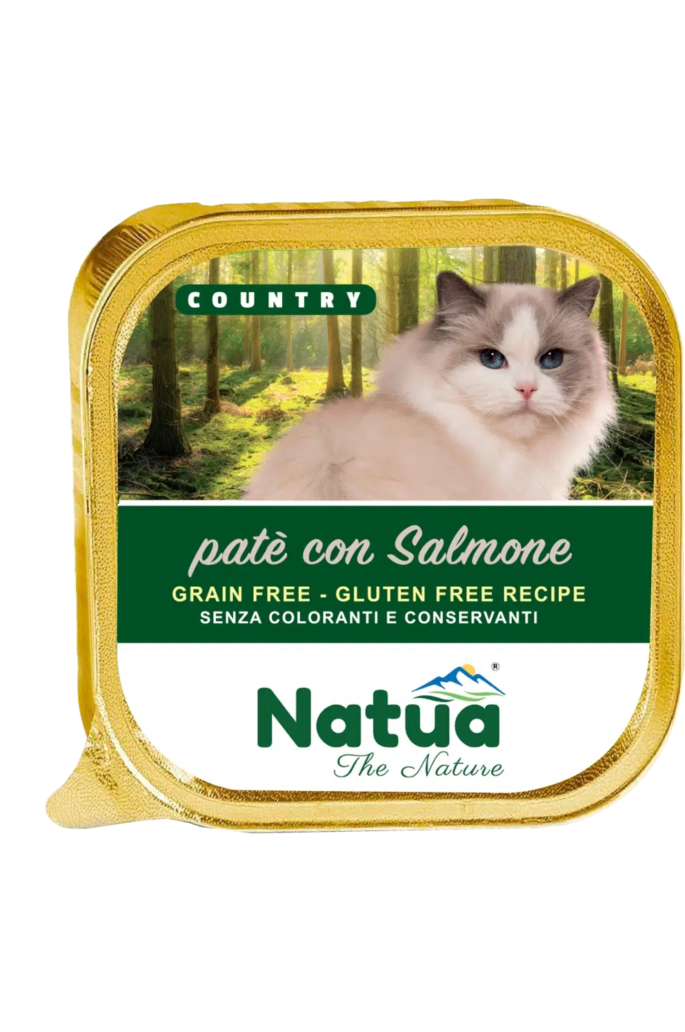 5003 Natua Country cat  (Saumon 100g) Cat Alu Tray Salmon