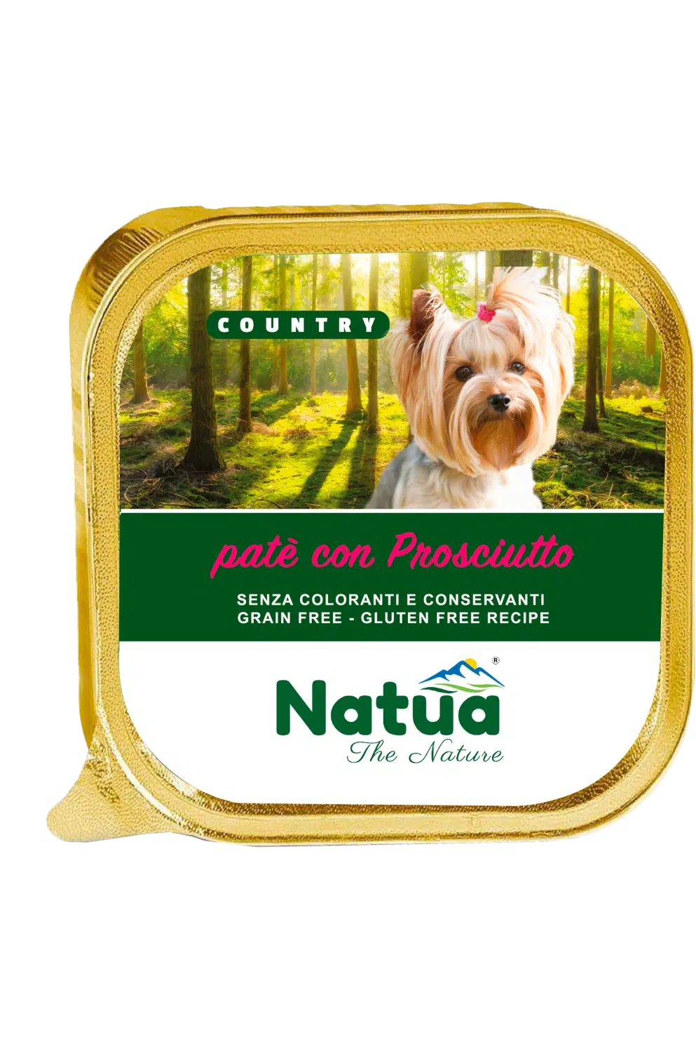 5201 Natua Country dog  (Jambon 100g) Dog Alu Tray Ham