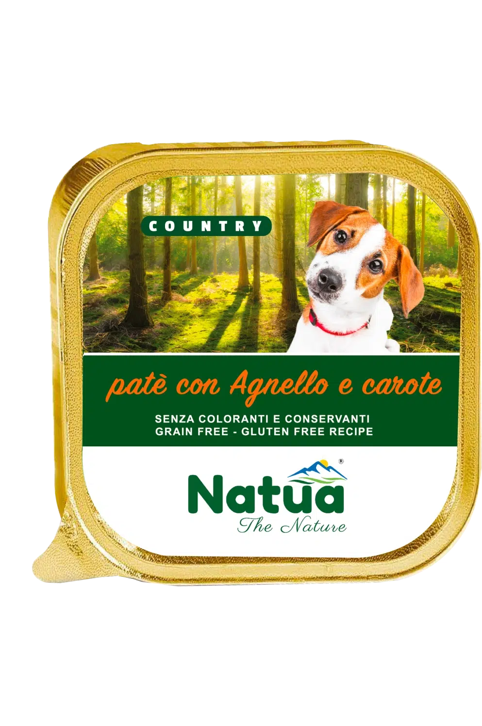 5203 Natua Country dog  (Agneau et Carottes 100g) Dog Alu Tray Lamb with Carrots