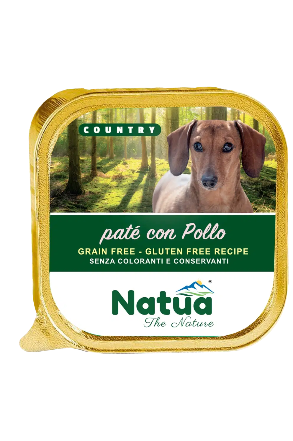 5204 Natua Country dog  (Poulet 100g) Dog Alu Tray Chicken