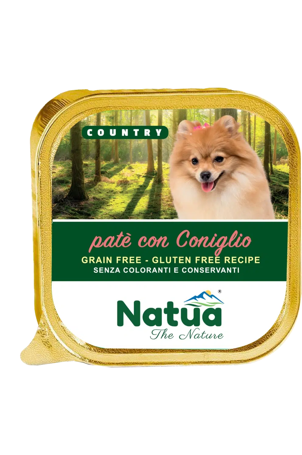 5205 Natua Country dog (Lapin 100g) Dog Alu Tray Rabbit