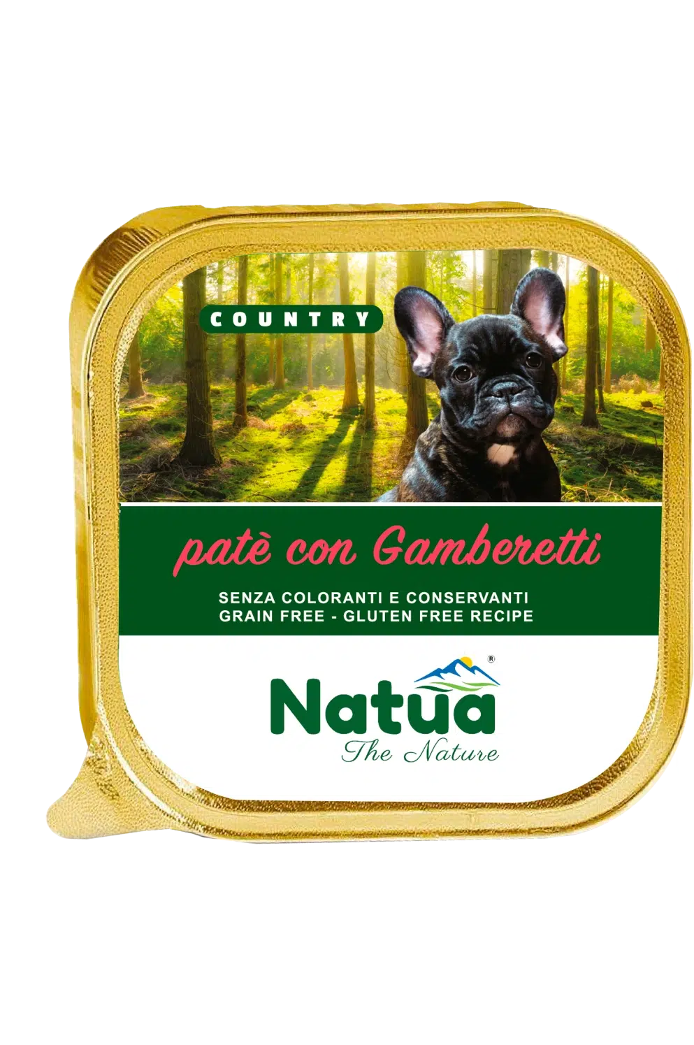 5230 Natua Country dog (Crevettes 100g) Dog Alu Tray Shrimps