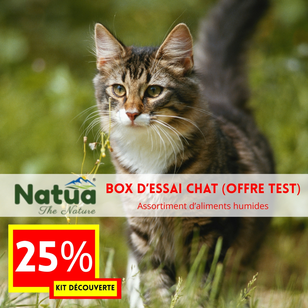 OFFRE DECOUVERTE 2025 Kit de produits chat -25% (offre test NATUA)