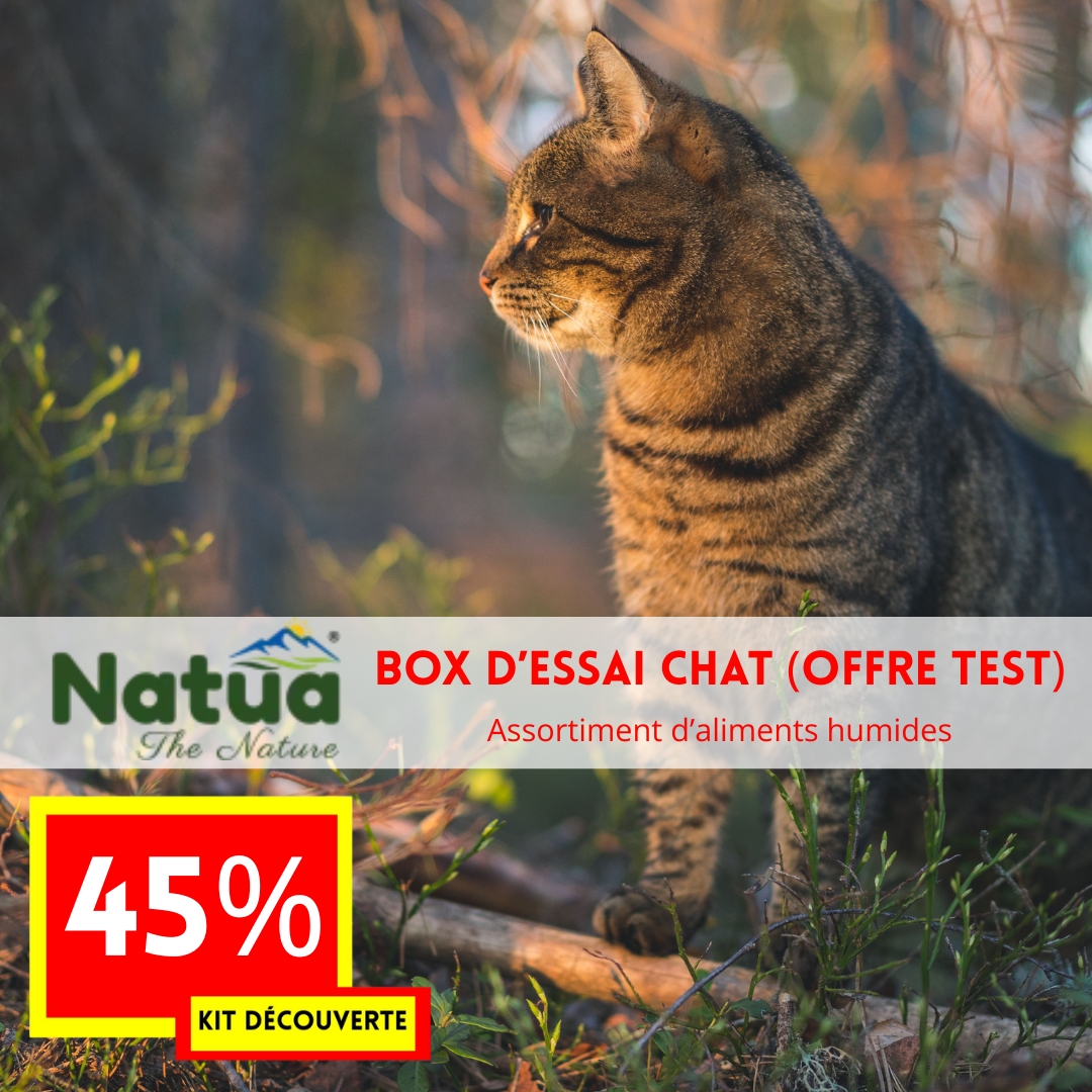 OFFRE DECOUVERTE 2025 Kit de produits chat -45% (offre test NATUA)