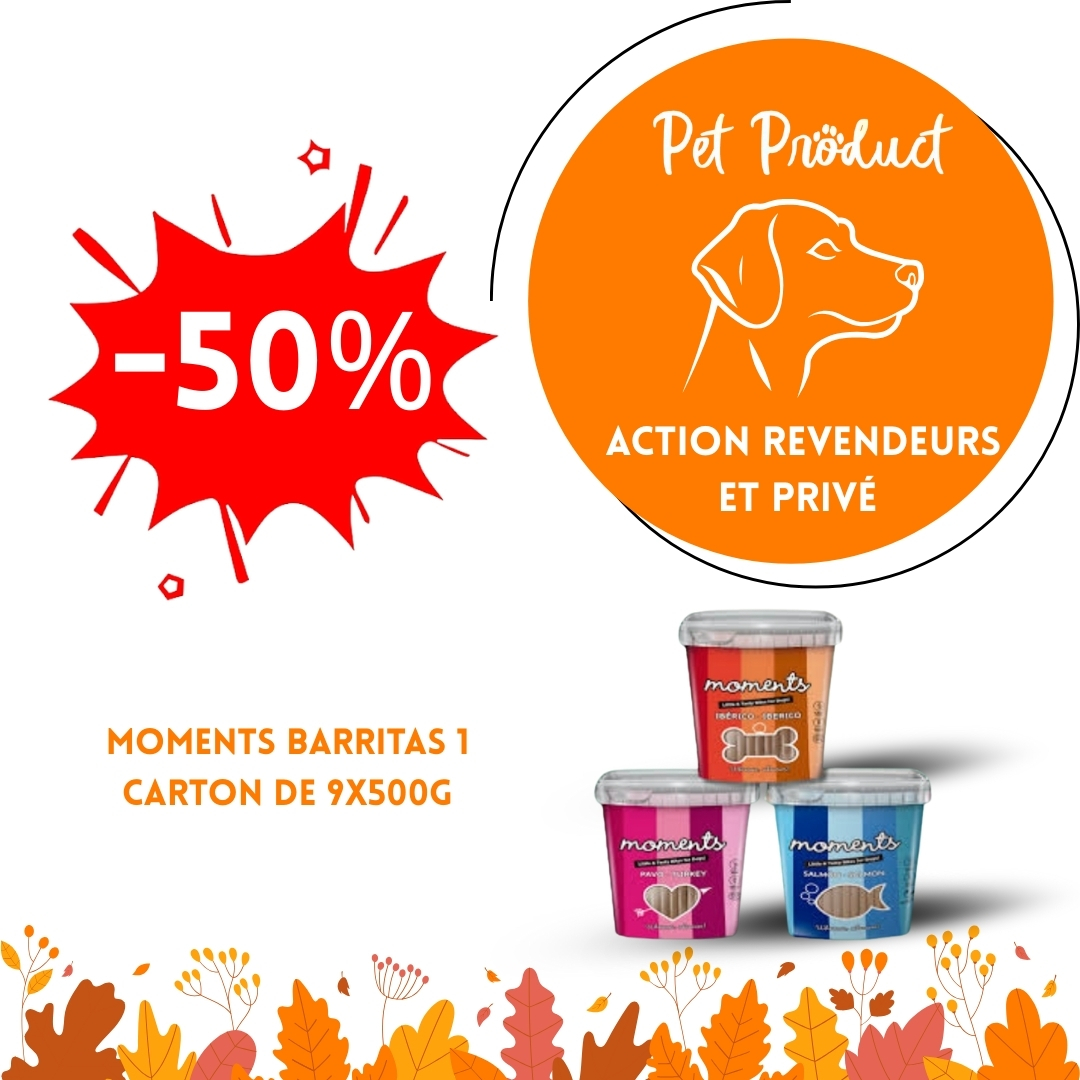 #11 ACTION DU MOIS 09/25 Moments Barritas 1 carton de 9X500g -50% SANS  RABAIS CUMULABLE
